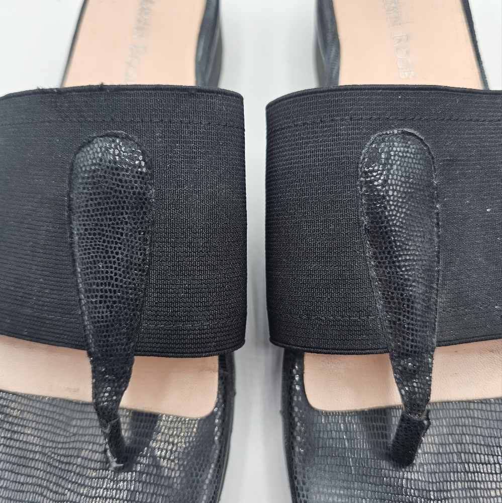 Taryn Rose Torte Black Patent Accent Sandals - Picture 4 of 12